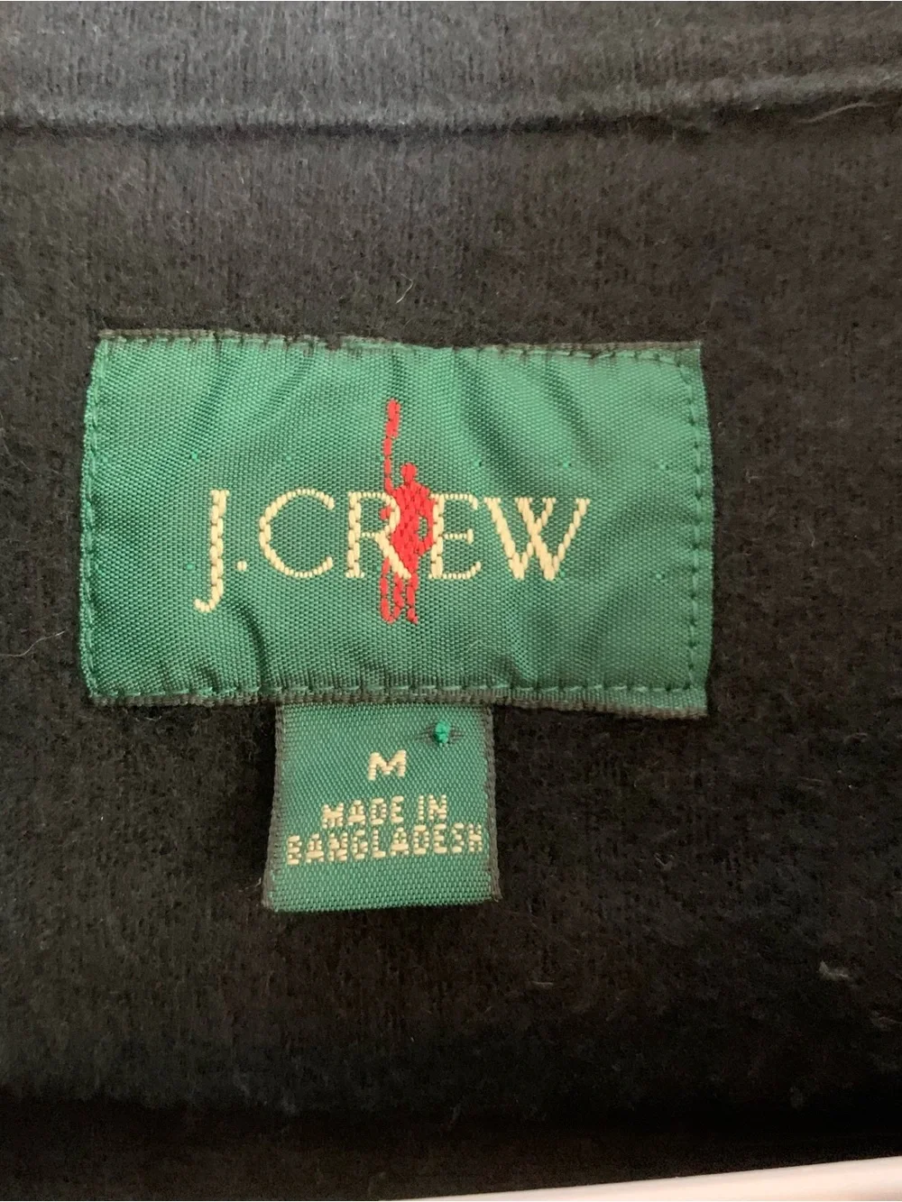 J.crew Mens black Heavyweight chamois workshirt M